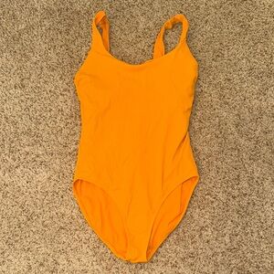Athleta Vibrant Orange One Piece Swimsuit